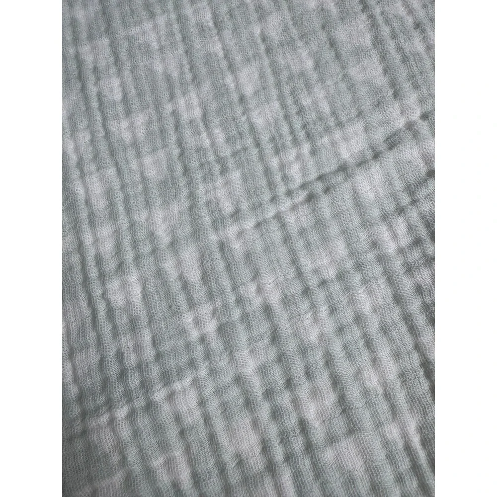 Cloud Island Sage Green Gingham Muslin Swaddle Blanket 100% Cotton 46x40